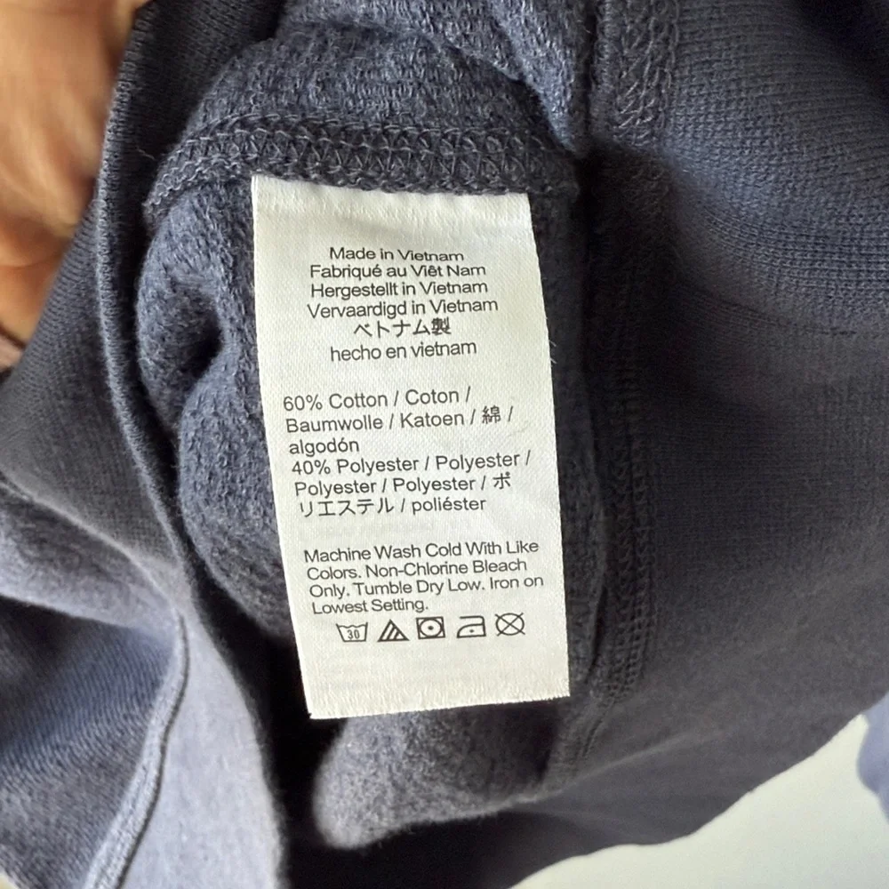 J. Crew‎ Navy Long-sleeve Textures Sweater Tee